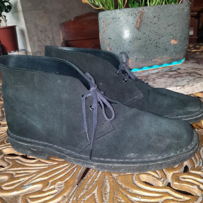clark suede preloved size 43