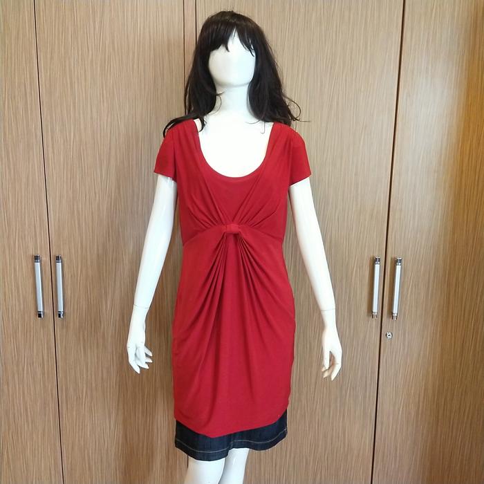 dress merah DERHY WOMAN original second branded
