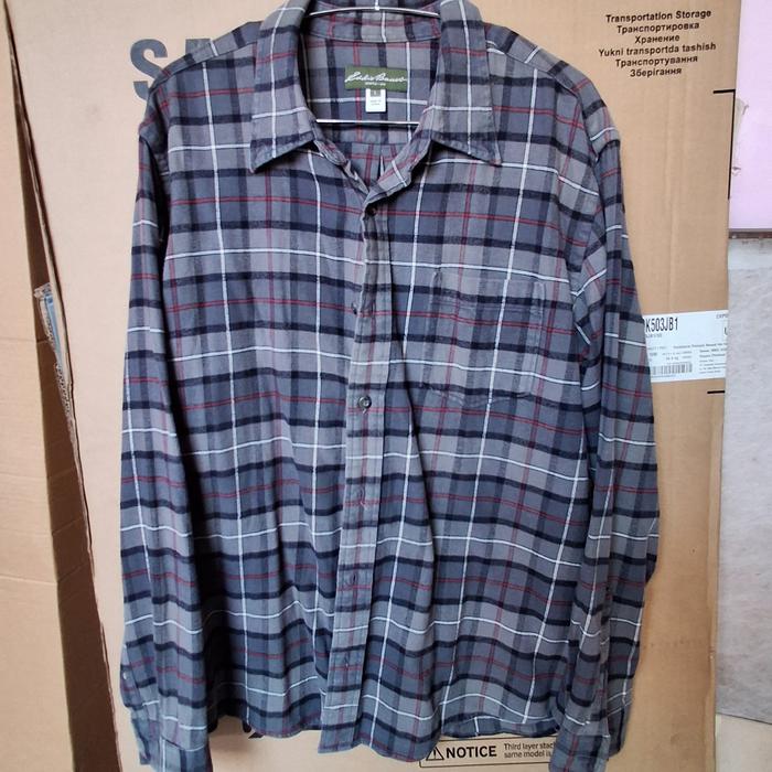 kemeja eddie bauer flannel