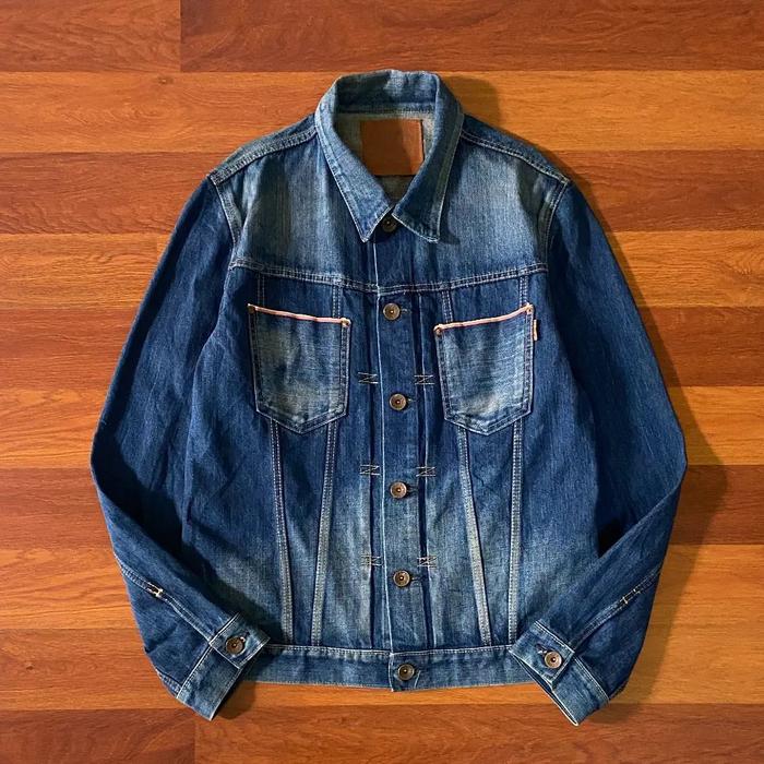 Edwin selvage japan trucker jacket ( L ) pria