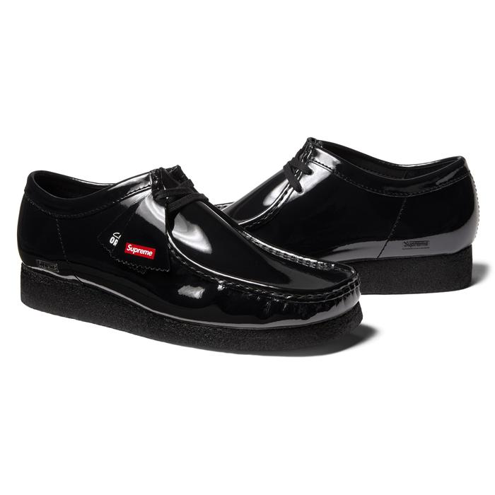 Supreme x Clarks Wallabee Patent Leather "Black"