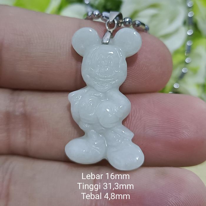 Giok Mike Mouse Giok Type A Jade Asli