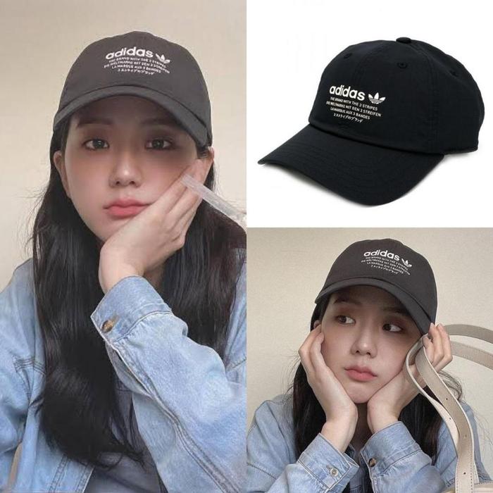 Topi AD x Jisoo BlackPink New Logo Baseball Cap - AD