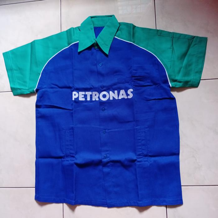 kemeja baju mekanik otomotif oli Petronas Syntium/ Sprinta size XXL + Tumbler