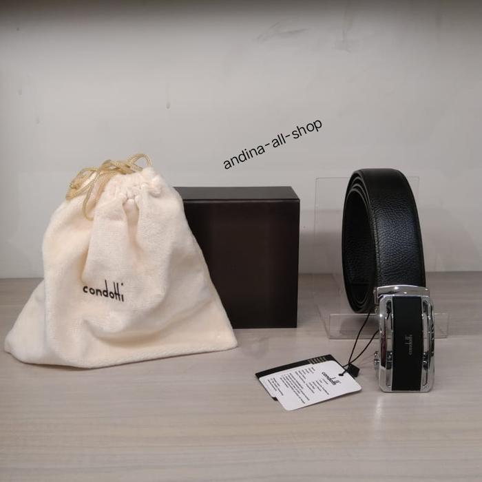 CONDOTTI Leather Belt Reel 13459,panjang 135cm FREE Box & Sarung Belt