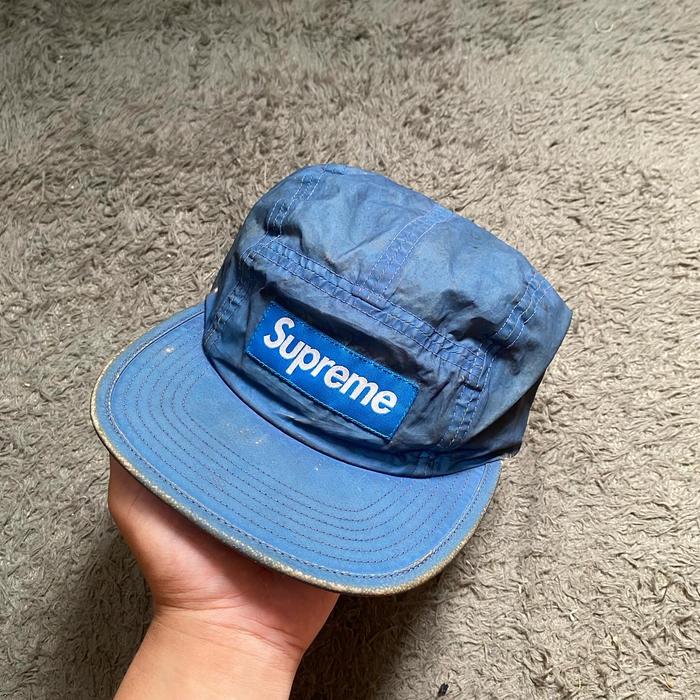Supreme cap reflective 5 panel hat topi