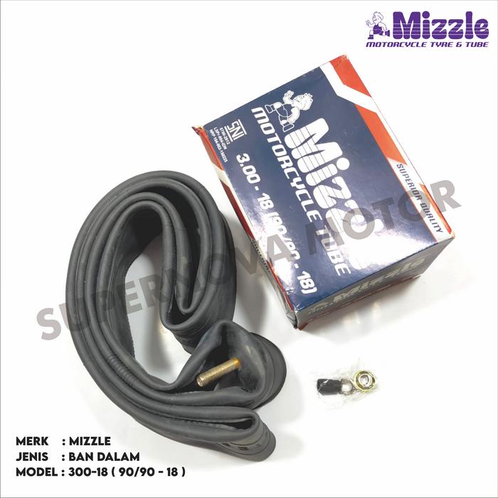BAN DALAM 300-18 90/90-18 BAN DALAM MOTOR RING 18 MERK MIZZLE