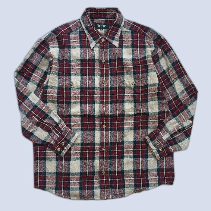 Flannel Veterano Kemeja Rover Mini Cooper Merah Putih