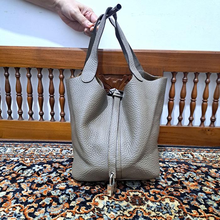 tas hand bag alaa picotin kulit asli