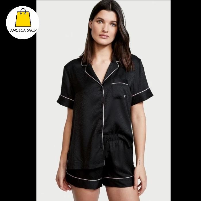 25. Victoria Secret Satin Short Pajamas Set (M) Authentic
