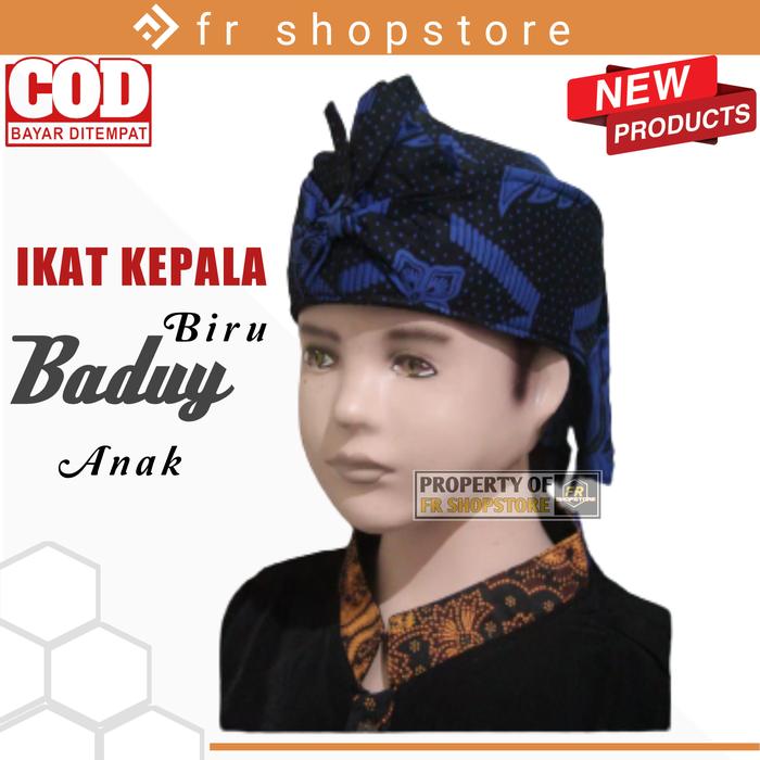 IKAT IKET KEPALA PRIA ANAK DAN DEWASA BLANGKON UDENG TOTOPONG LOMAR BENDO KHAS SUKU BADUY SUNDA JAWA