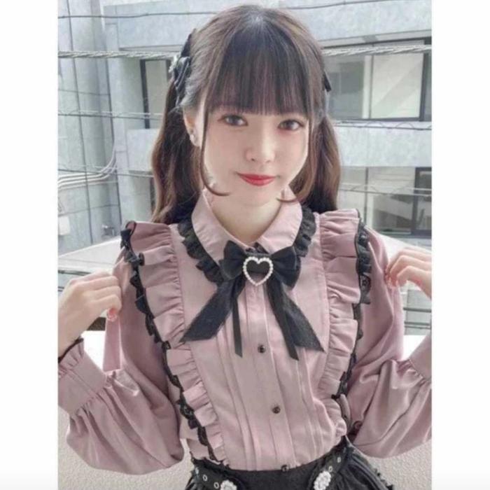 KEMEJA JIRAI KEI PINK JIRAI KEI HARAJUKU