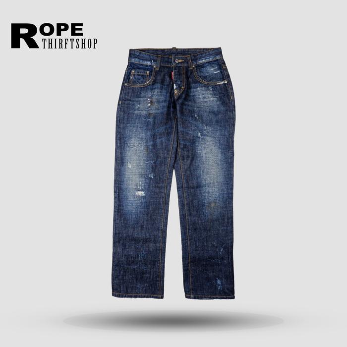 Pants Celana DSQUARED ARTIST ROCKIE distressed jeans Made in Italy