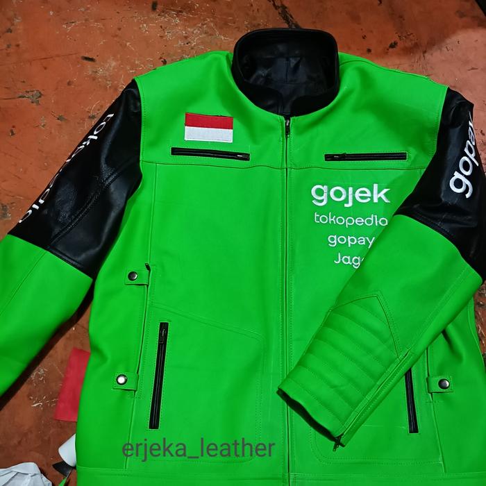 Jaket kulit gojek asli kulit domba super original