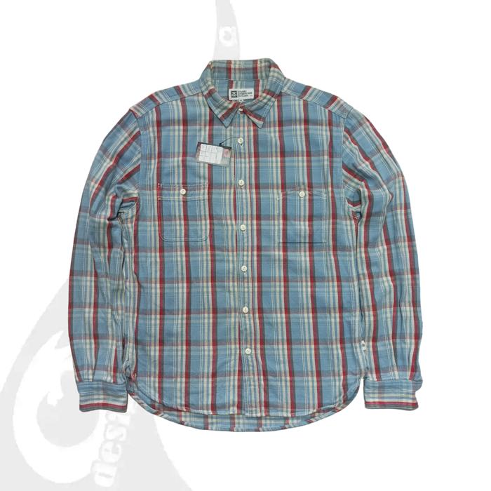 vintage kemeja outer stussy flannel