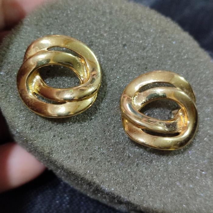 Vintage Earrings brand Monet Anting Giwang anting wanita (harga satuan)