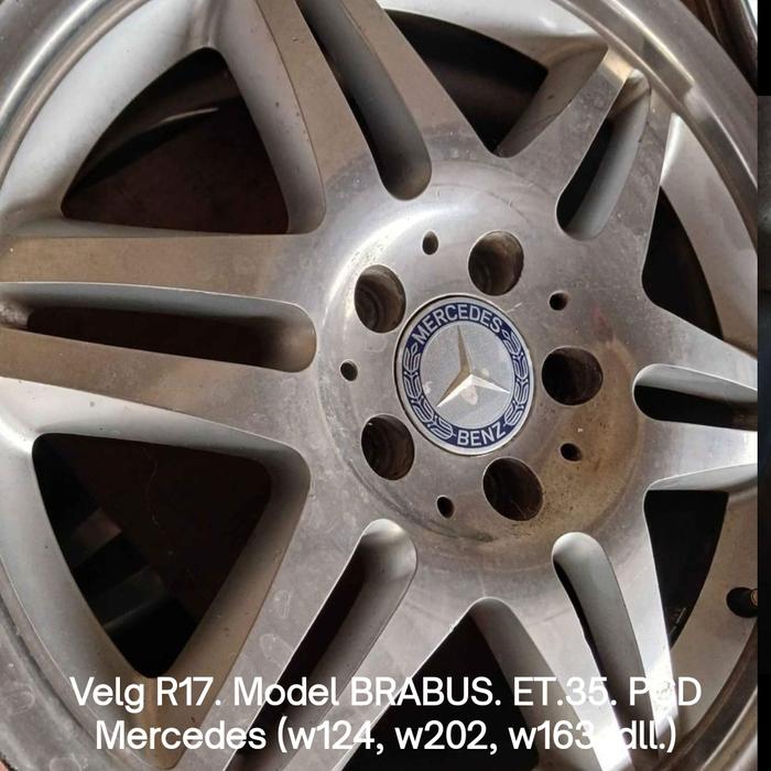 Velg R17. Model BRABUS. ET.35. PCD Mercedes (w124, w202, w163, dll.)