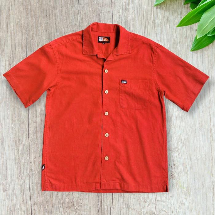 Kemeja Casual First Down Usa Second Branded - M p1