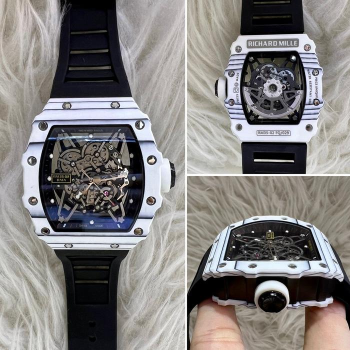 JAM TANGAN PRIA RM 35-02 RAFA,BODY CARBON/SAPPHIRE SWISS AUTOMATIC