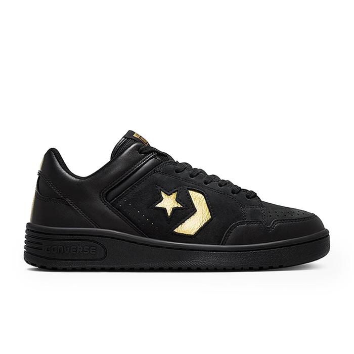 Sepatu Sneakers Pria Converse Weapon Black Gold Black Original A12036C