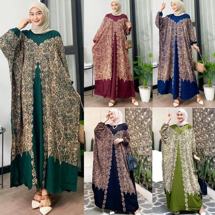 Spesial Kaftan Ismiya Kaftan Jumbo Daster Lowo Rayon By Afareen Mode