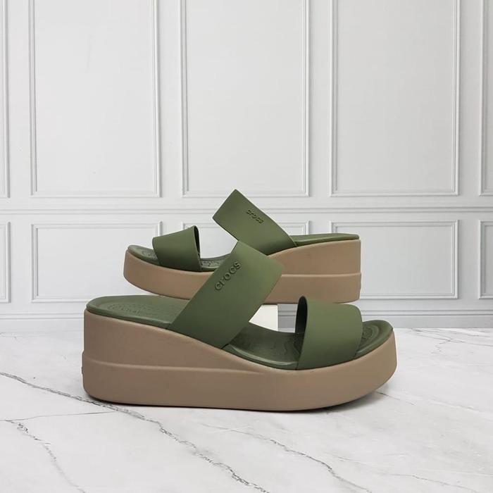 TERMURAH CROCS BROKLYN WEDGES/SANDAL WEDGES WANITA/SANDAL CROCS WEDGES ORIGINAL