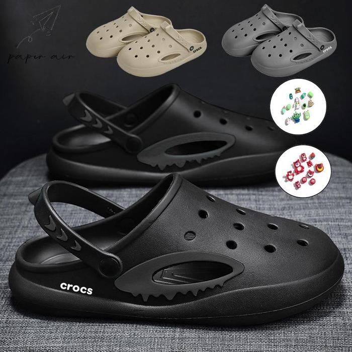 Paperair Sandal Pria Sendal Kodok Baim Selop Dewasa Sepatu Slide Sendal Terbaru Model Crocs Kerat An