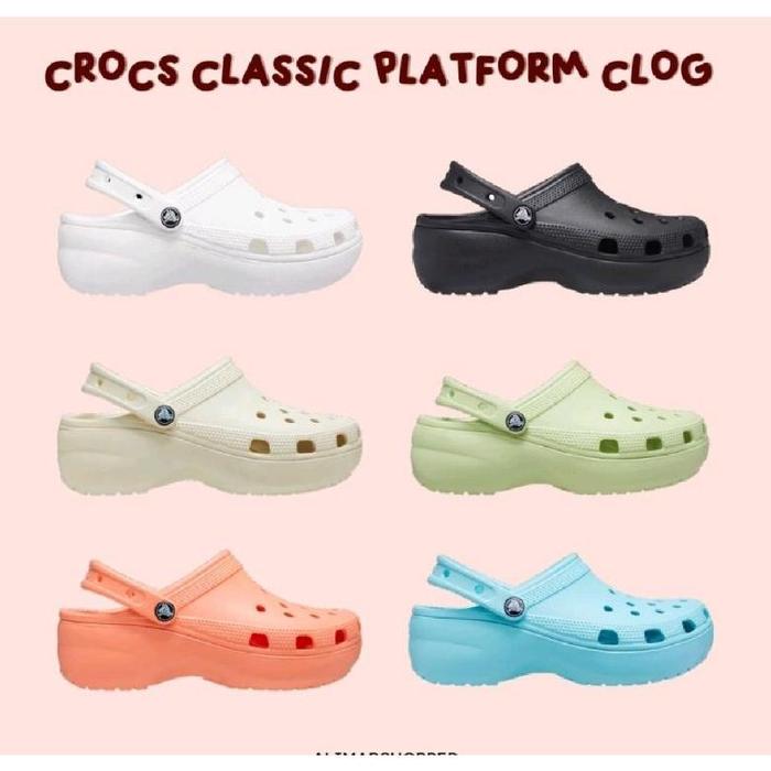 crocs Classic platform Clog / Sandal wanita Crocs platform clog / Crocs Platform Bae clog / crocs Pl