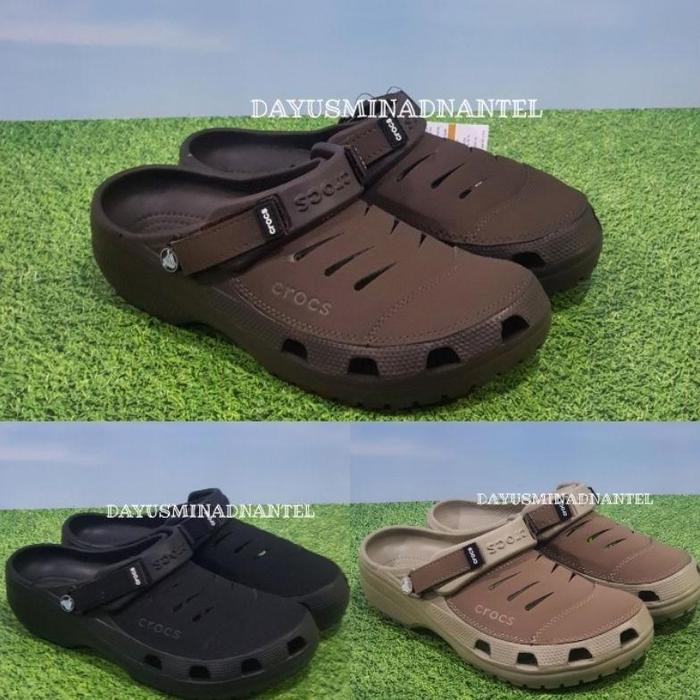 Crocs Yukon Leather / Sepatu Sandal Crocs Yukon / Sandal Crocs Pria Yukon Clog
