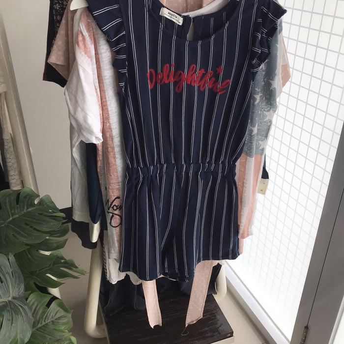 Mini Dress Wanita Thrifting Navy