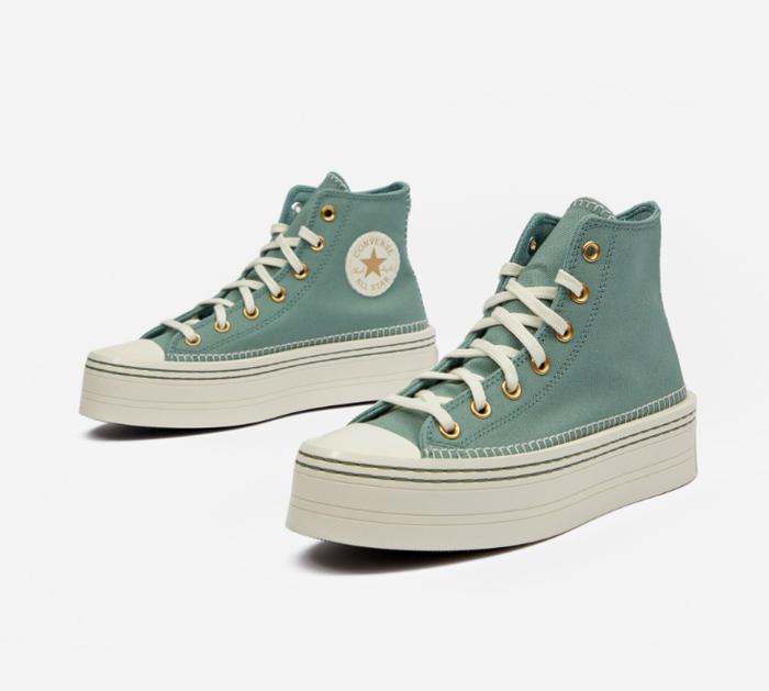 Converse Chuck Taylor All Star Modern Lift Platform Crafted Stitching Stitch Flowers Daisy DIY Embro