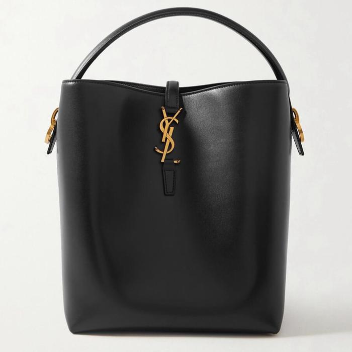tas ysl shiny leather brand original 100
