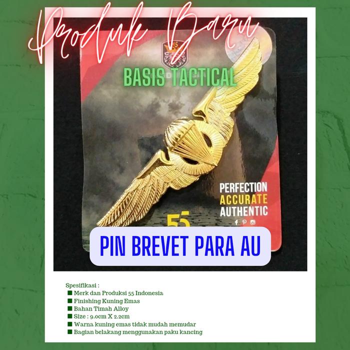 PIN BREVET PARA DASAR 55 AU INDONESIA