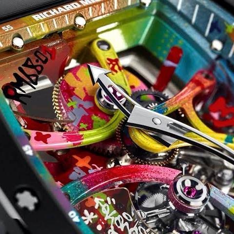 Jam tangan Automatic Swiss Tourbillon RM 68-01 Cyril Kongo fullset