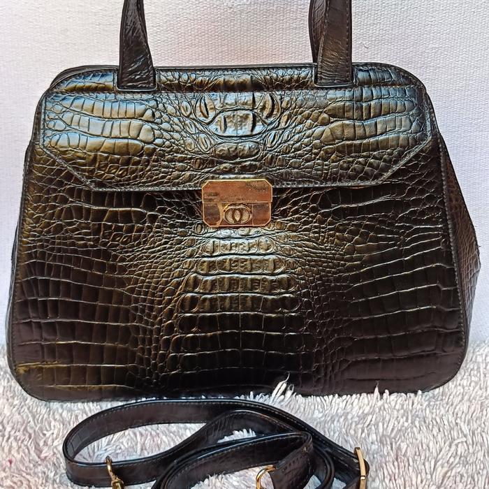 tas crocodile wanita tote (Preloved pribadi)