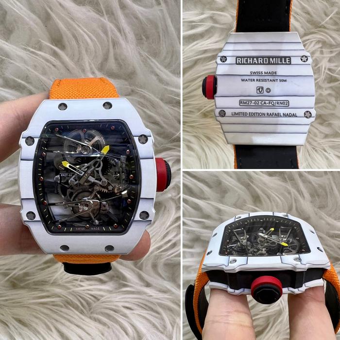 Jam tangan Automatic Swiss Tourbillon RM 27-02 Rafael Nadal fullset