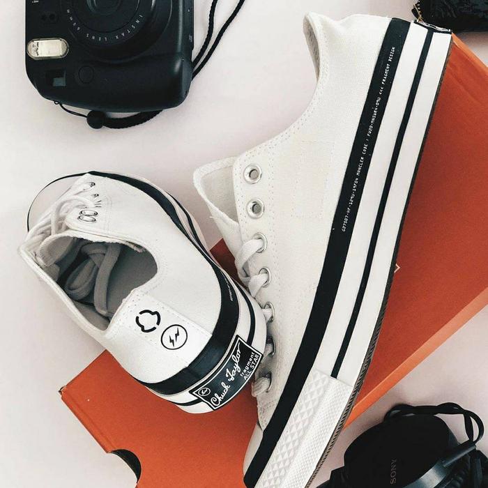 CONVERSE x MONCLER Genius x FRAGMENT Design Chuck Taylor All Star 70 Ox White - Authentic