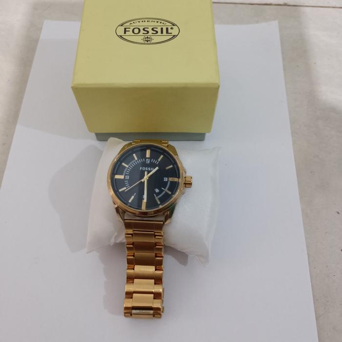 jam tangan pria Fosil ori gold