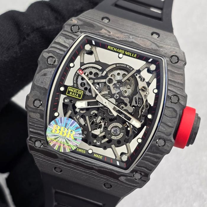 Jam tangan Automatic Swiss Tourbillon BBR RM 35-02 RAFA Carbon fullset