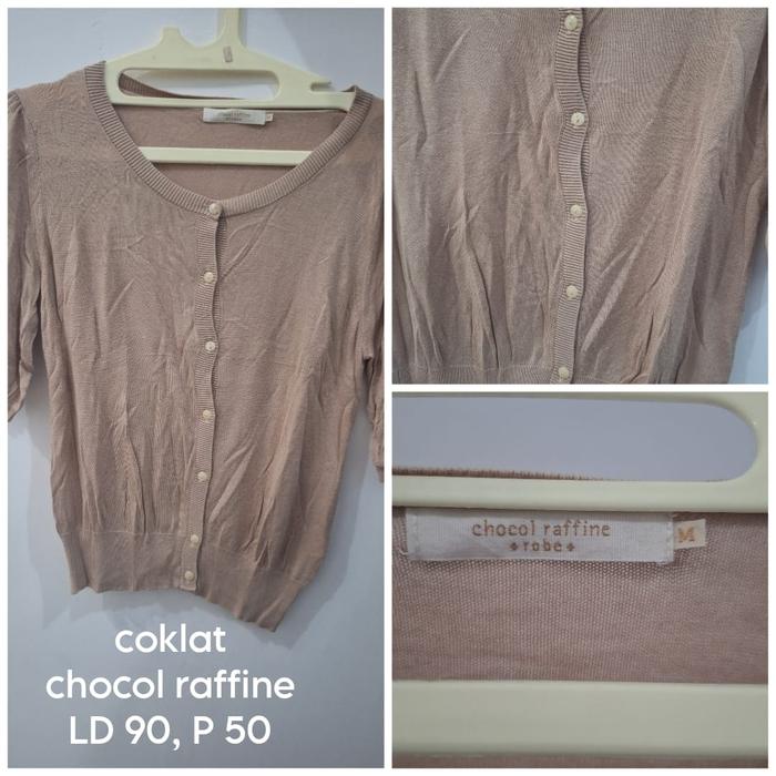 Cardigan preloved chocol raffine