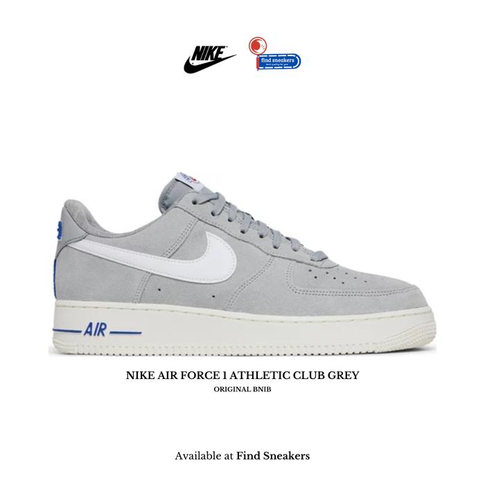 Sepatu Sneakers Pria NIKE AIR FORCE 1 ATHLETIC CLUB GREY ORIGINAL BRAND NEW IN BOX