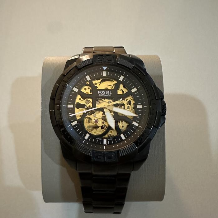 Fossil Bronson Automatic Black Stainless Steel Watch