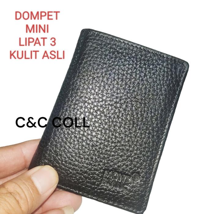 DOMPET PRIA KULIT ASLI LIPAT 3 SIZE mini