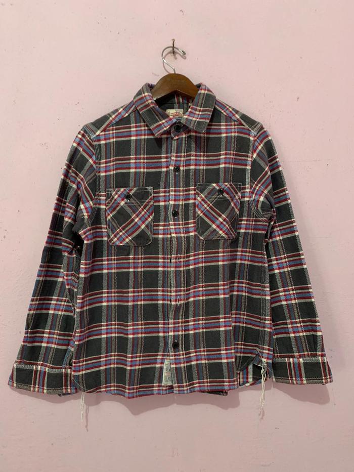 Houston Flannel Long Slif Made In Japan