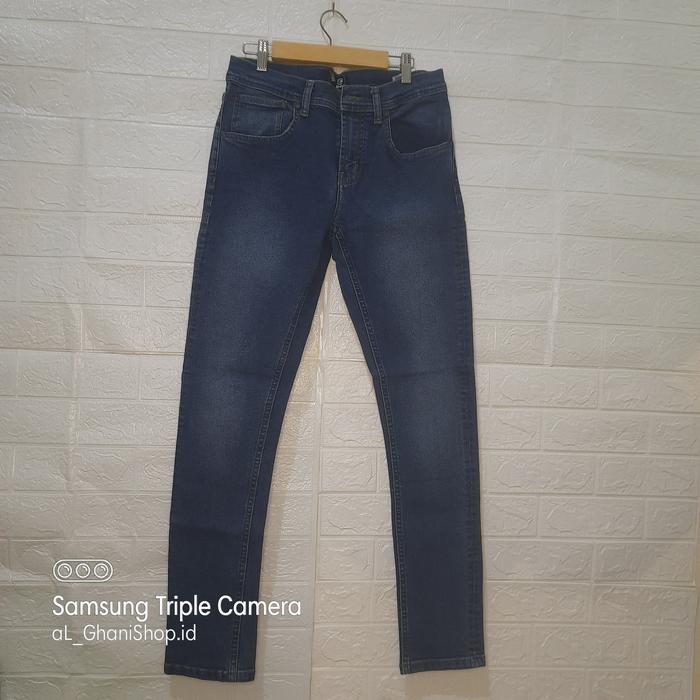 Celana Emba Jeans Pria Slim Fit Strech morgan original