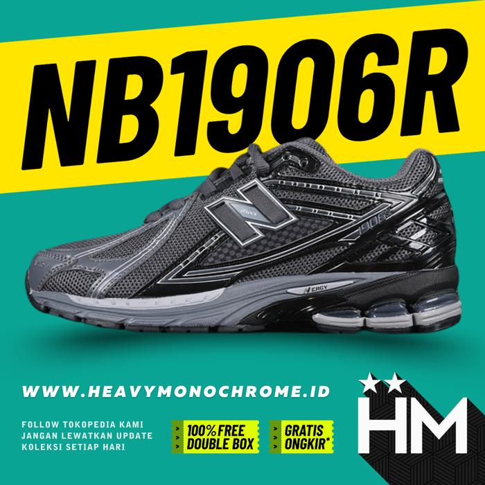 NB Balance 1906R Magnet Black Silver Sneaker M1906RJV (Size 36-45)