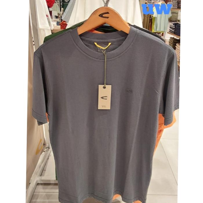 kaos pria camel active bahan katun 100% Original. abu" polos