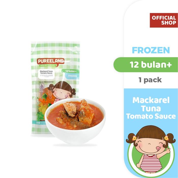 Pureeland Baby Mackerel Tuna Tomato Sauce / Tuna Makarel Saus Tomat / Frozen Mpasi Bayi / Makanan Ba