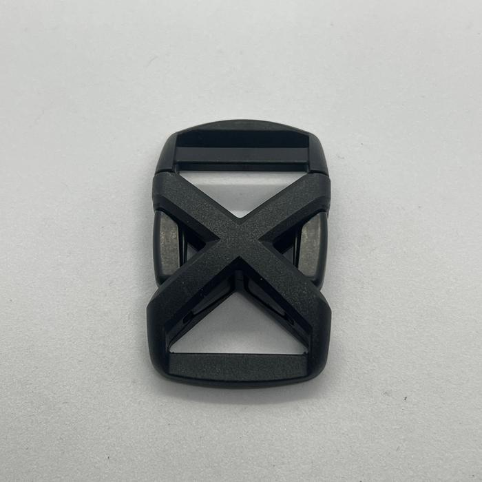 woojin kross hitam single adjust buckle woojin 25 mm / 2.5 cm single adjuster hitam ring sodok 48