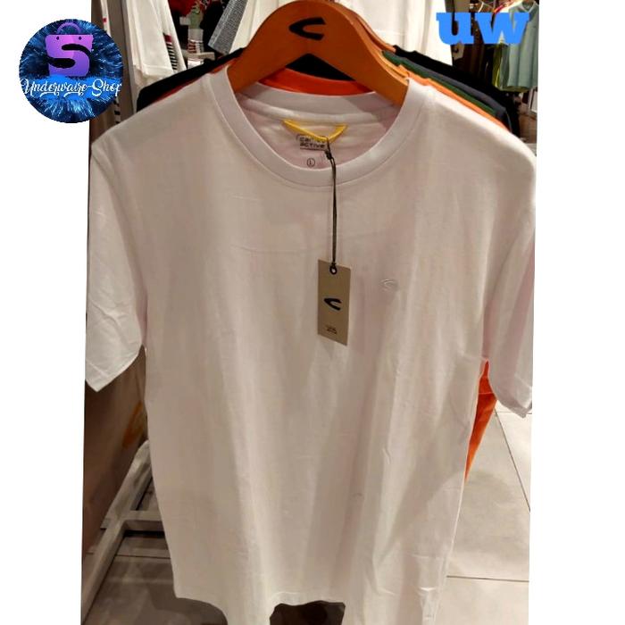 kaos pria camel active bahan katun 100% Original. putih polos